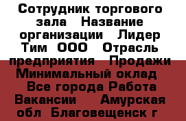 Сотрудник торгового зала › Название организации ­ Лидер Тим, ООО › Отрасль предприятия ­ Продажи › Минимальный оклад ­ 1 - Все города Работа » Вакансии   . Амурская обл.,Благовещенск г.